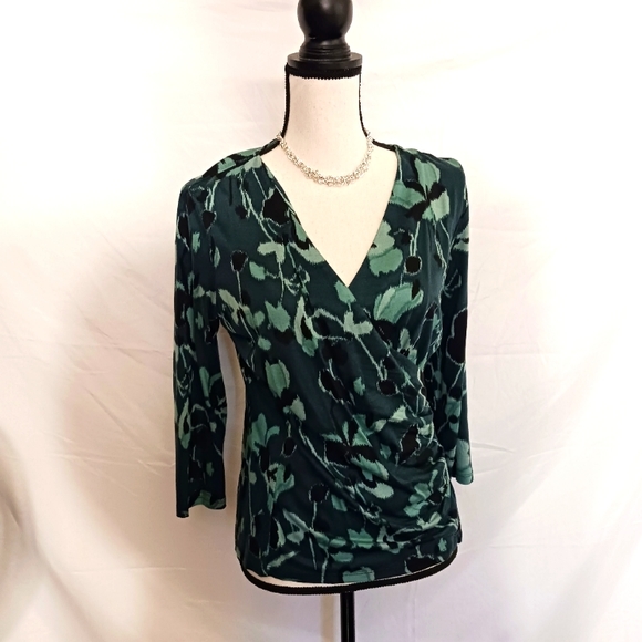 Talbots Tops - NWT! Women's Talbots Green Top Blouse Shirt Medium Petite  WT- 02